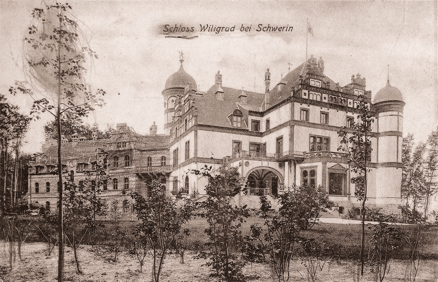 historisches Bild Schloss Wiligrad